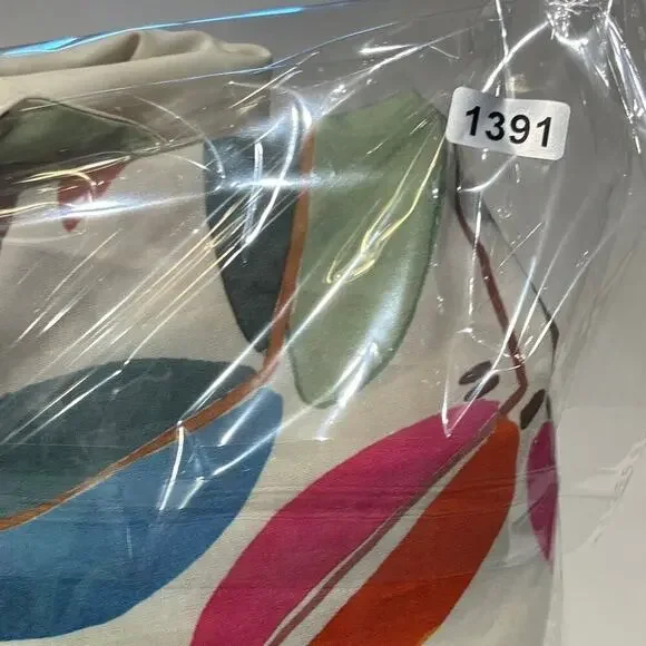 Zara Cream Printed Poplin Shirt and Wide Leg Pants Set Small - Picture 12 of 12